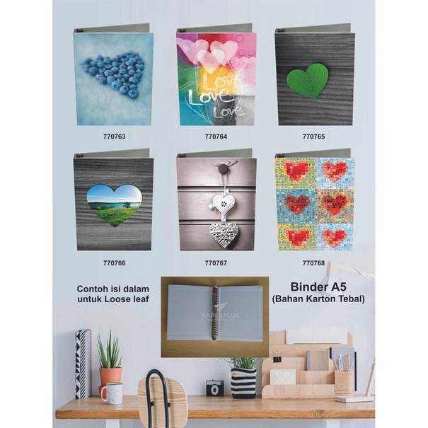 

Binder A5 / Binder Note A5 / Love / Set 2982