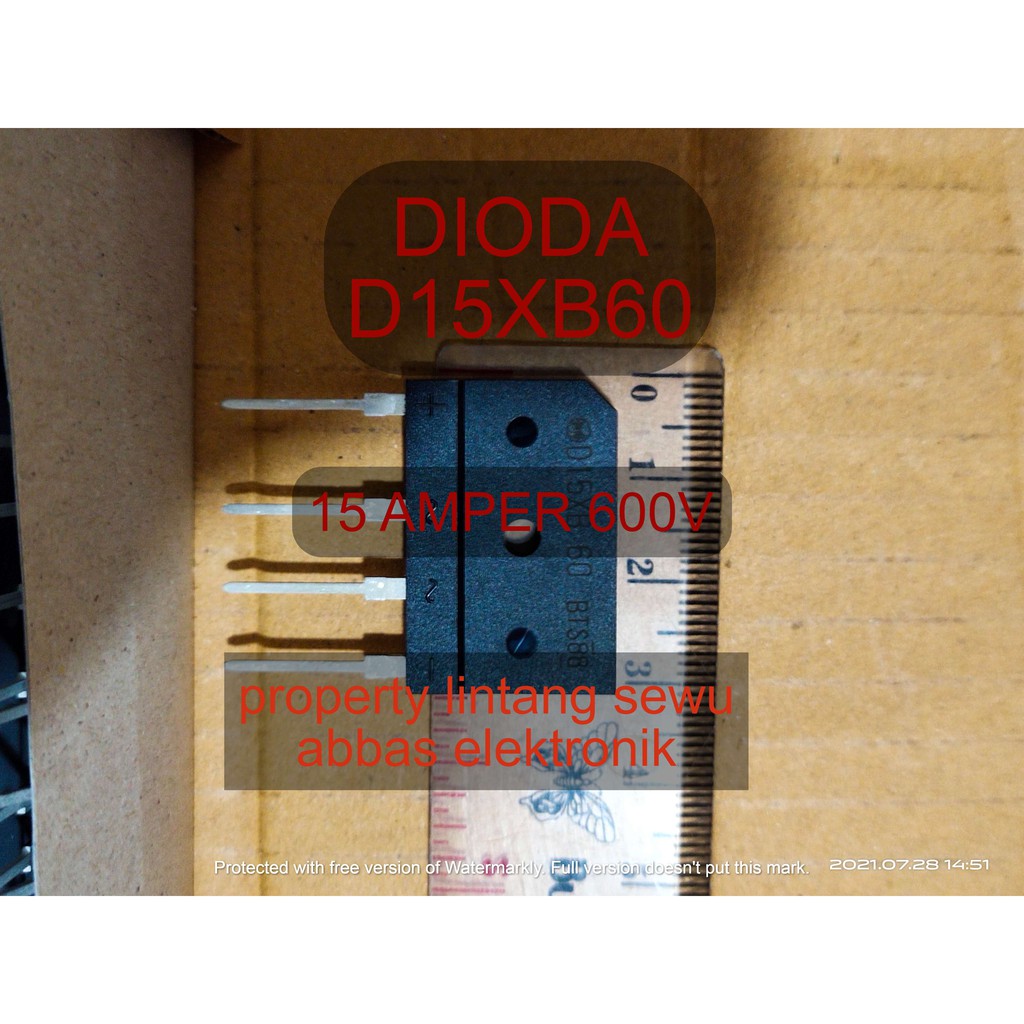 DIODA SISIR D15XB60 15XB 60 15 A 600V BRIDGE