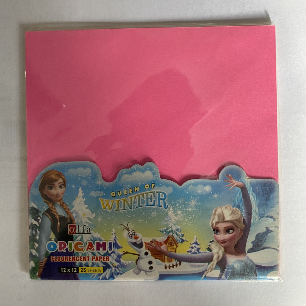 

Kertas Lipat Alfa Fluorencent Origami 12x12 cm Plastik