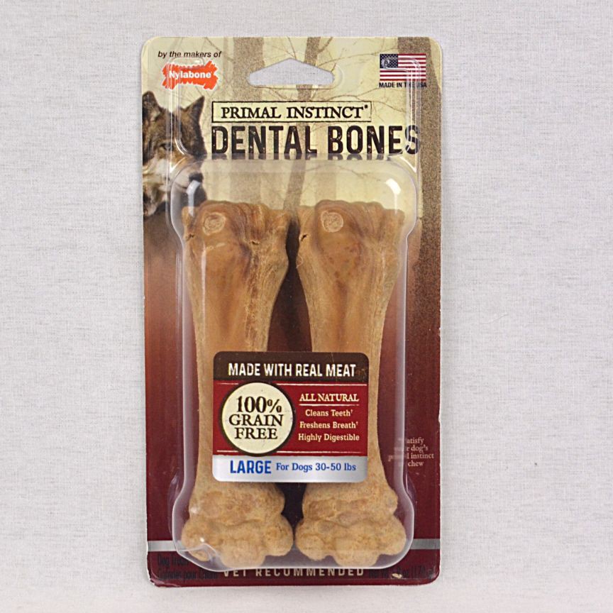 

NYLABONE Primal Instinct Dental Large Real meat Twin Large 170g