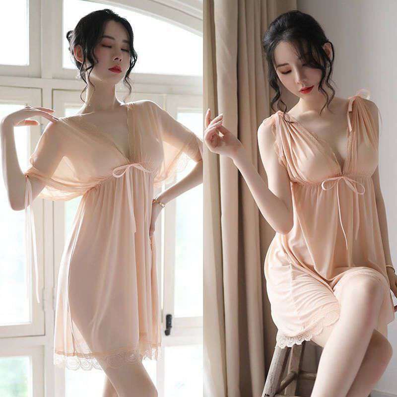 GO! BT433 Lingerie Dress Wanita Sexy Lace V-Neck COD