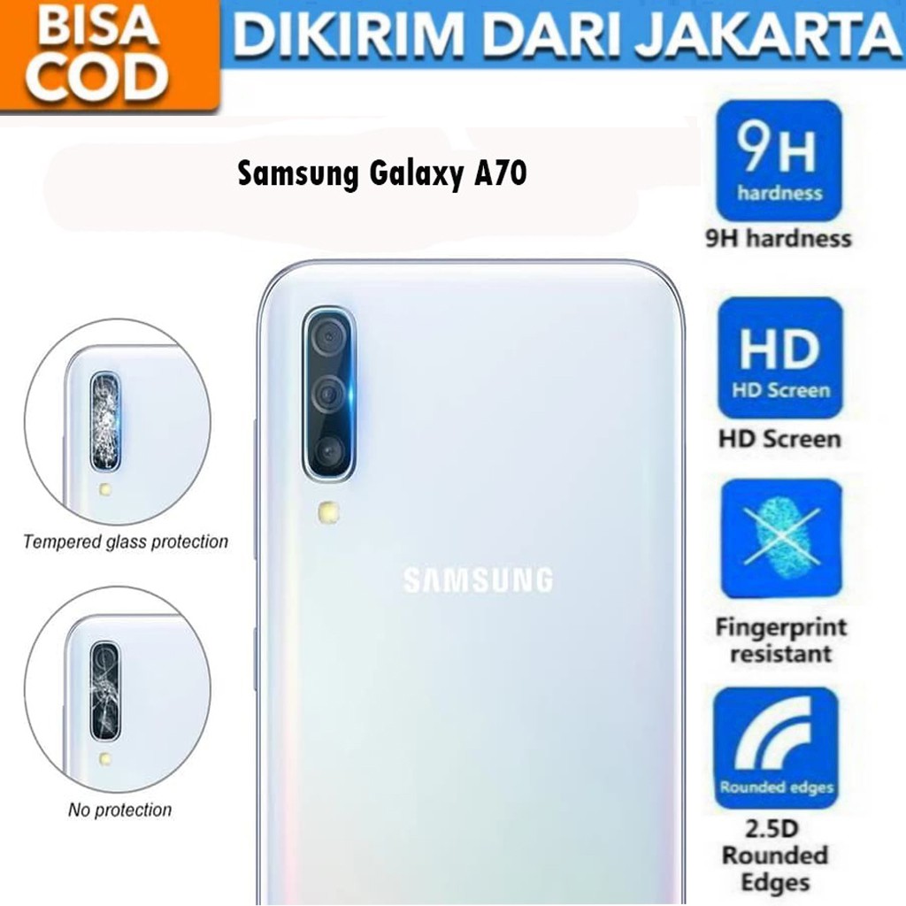 Tempered Glass Anti Gores Kaca Kamera Lens Protector for Samsung Galaxy A70