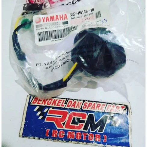 socket cord assy fitting lampu depan rx king new scorpio bulat ori original yamaha asli 5BP-H4140-10