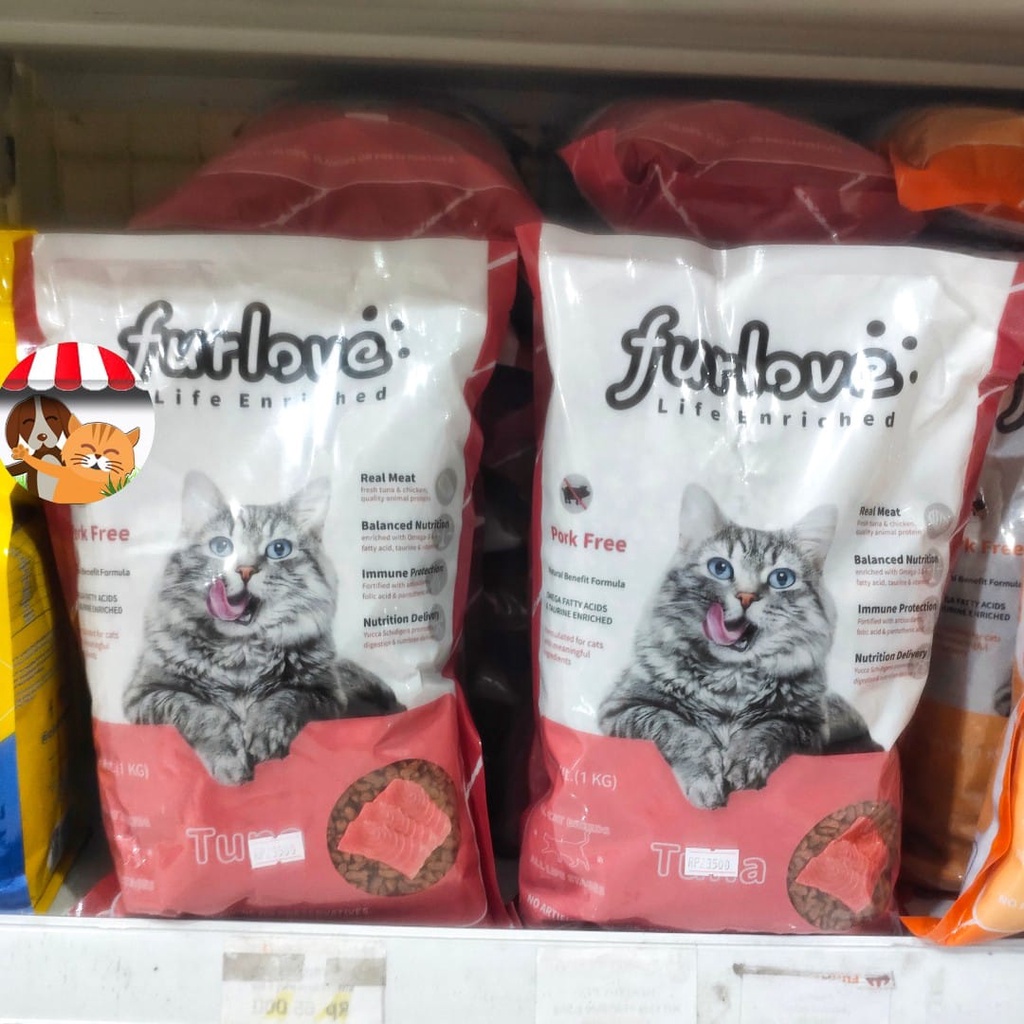 Makanan Kucing Furlove Tuna All Life Stages 1kg Utk Semua Jenis Kucing