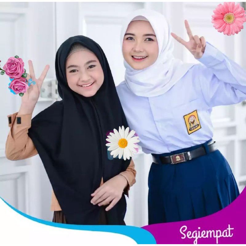 Kerudung segi Empat Neci / Segi Empat Sekolah