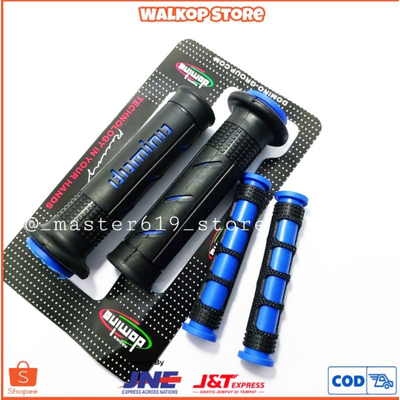 Paket grip sisik + karet handle biru universal vario beat mio vixion mx cbr pcx nmax aerox