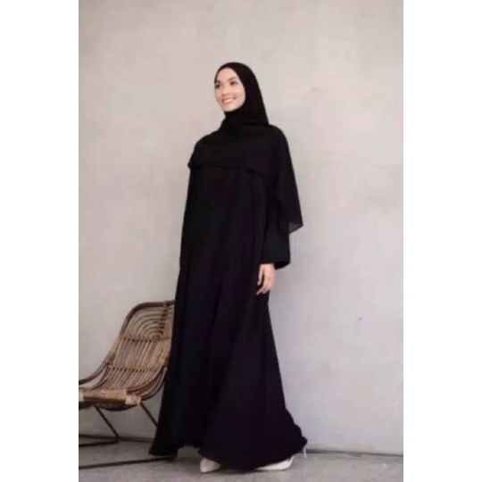 abaya polos abaya hitam polos