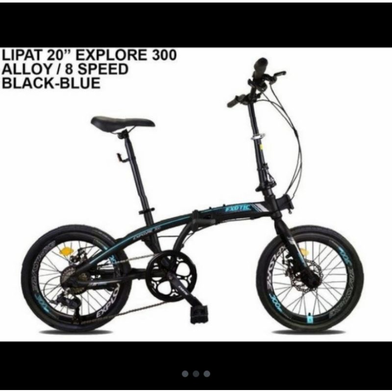 Sepeda Lipat 20 Inch EXOTIC EXPLORE 300 ALLOY by PACIFIC 8 Speed