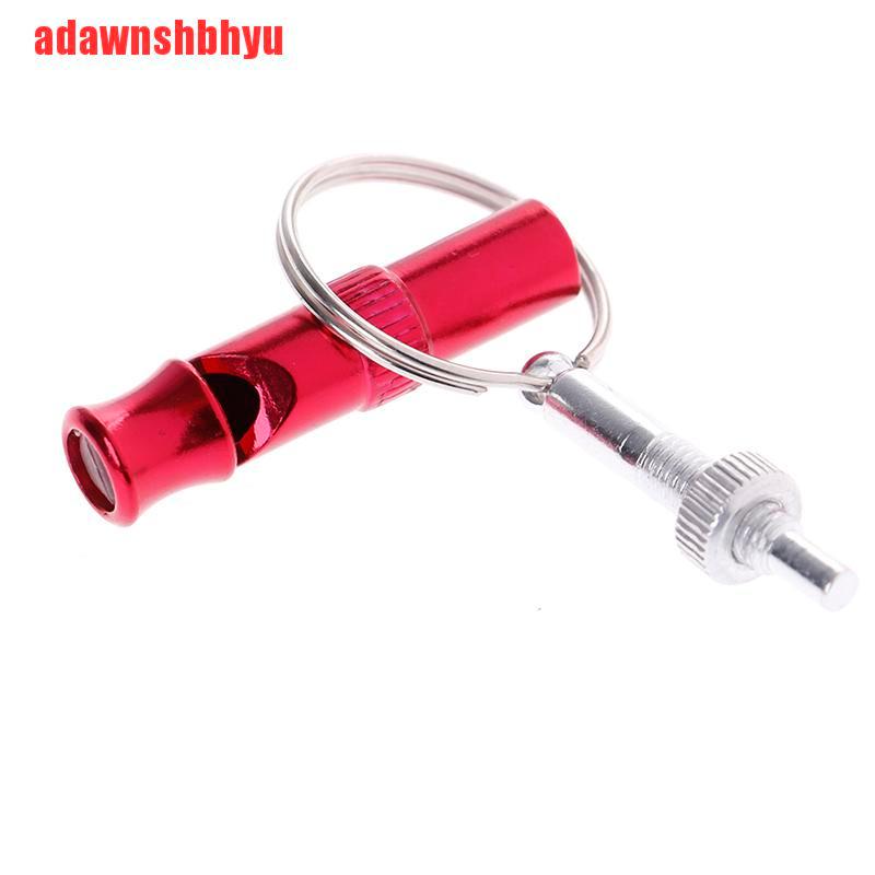 1pc Peluit Suara Ultrasonik Warna Silver Dan Merah Untuk Pelatihan Anjing