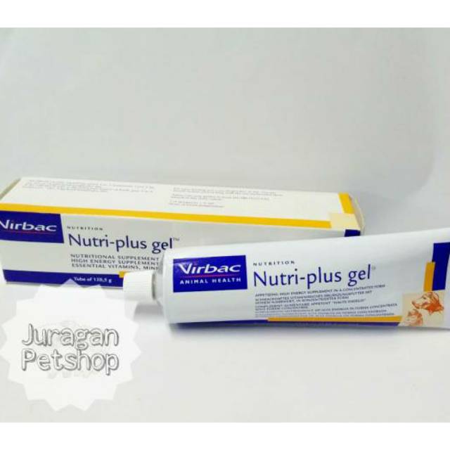 NUTRI PLUS GEL BESAR 120GR |VIRBAC VITAMIN KUCING/ANJING (EXP AGUSTUS 2024)