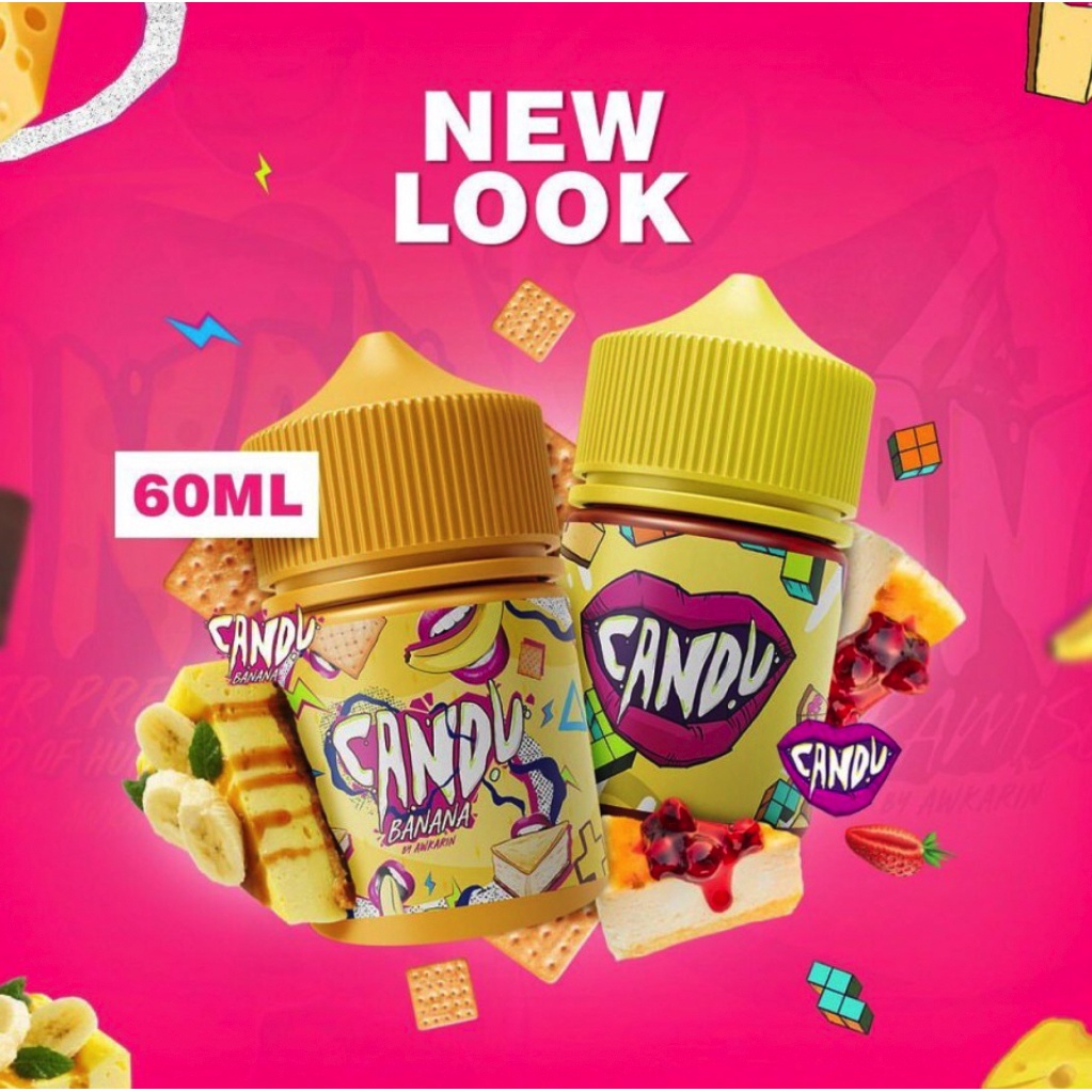 LIQUID CANDU V1 STROBERI CHEESECAKE 60ML ENAK