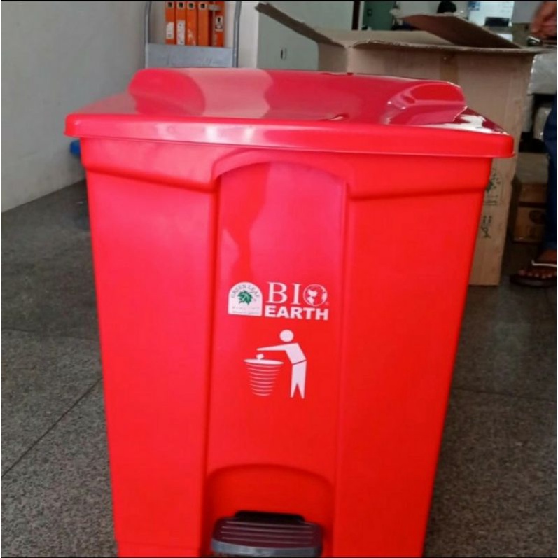 Tempat Sampah 70 Liter Green Leaf 2170 Plastik Bio Dustbin Kotak Sampah Pedal Bukan Shinpo Lion Star