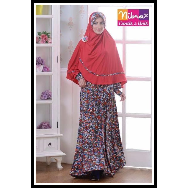 Baju Gamis Model Sekarang Nibras NS 10 Merah Baju Wanita Terbaru Gamis Terbaru