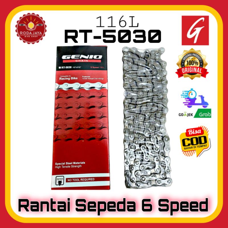 GENIO RT-5030 Rantai 6 Speed Sepeda 6 Speed