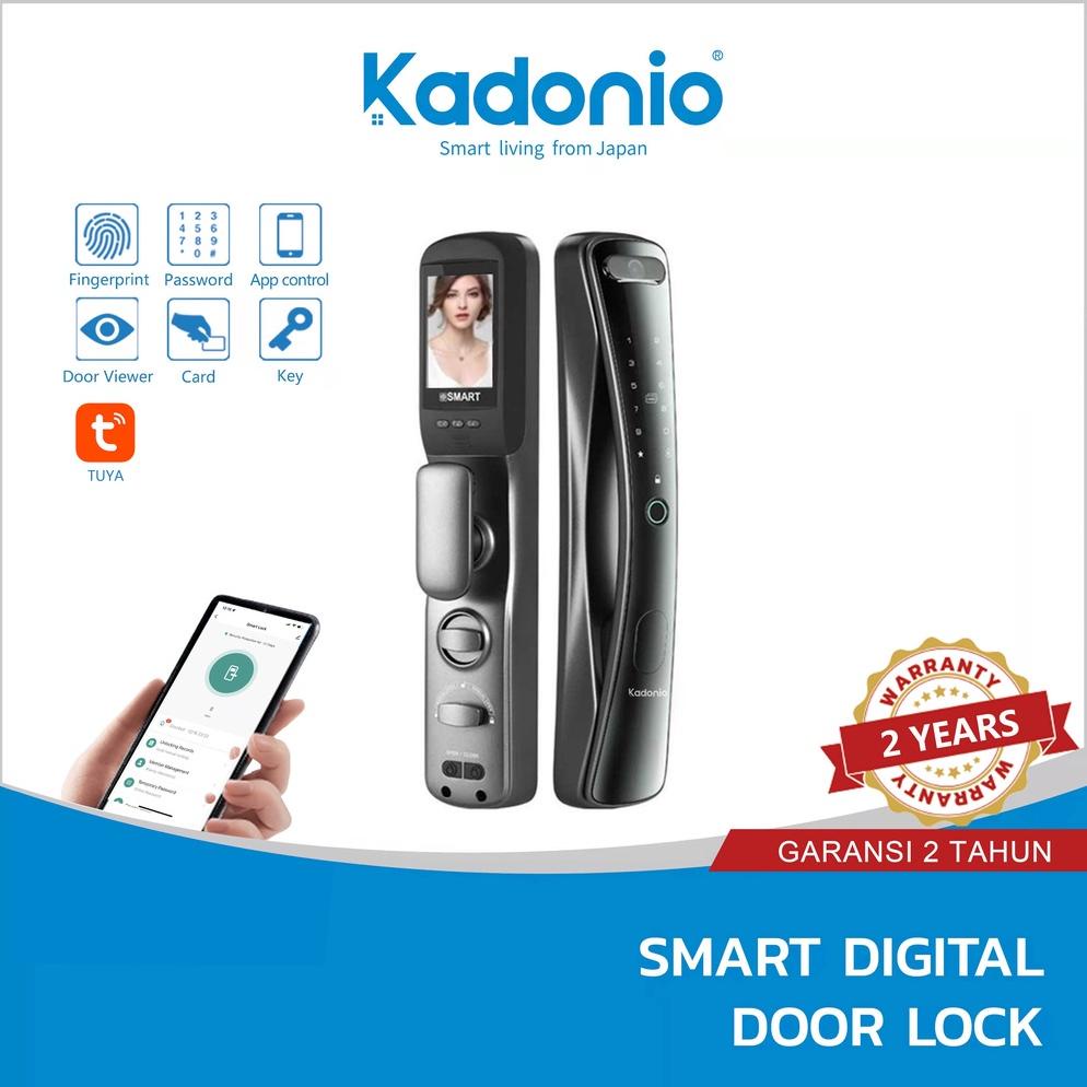 KADONIO KUNCI PINTU DIGITAL KUNCI PINTAR SMART DOOR AUTOMATIC KUNCI DIGITAL KUNCI PINTU SIDIK JARI D