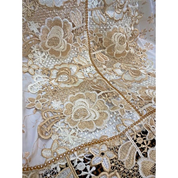 Mukena sutra millo renda seroja two tone full kd.. (COD)