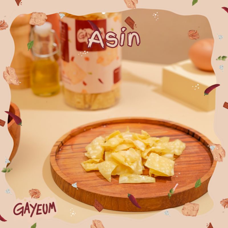 

Gayeum Keripik Pangsit (Asin) 250gr