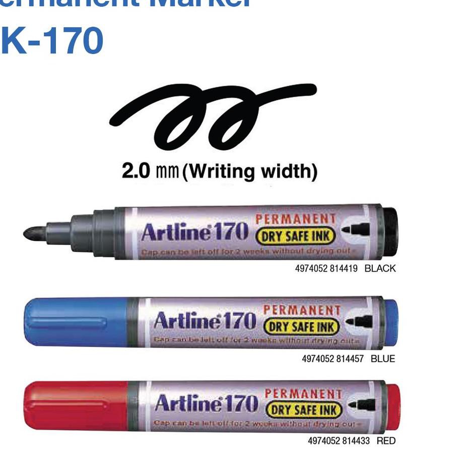 

Hot - GROSIR Spidol Permanen Artline Dry Safe 170 12 PCS EK170 .