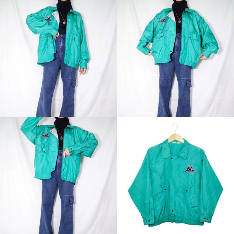 (TERBARU 8/6/22 slide 27-38) THRIFT VINTAGE JAKET OVERSIZE MURAH-24. L