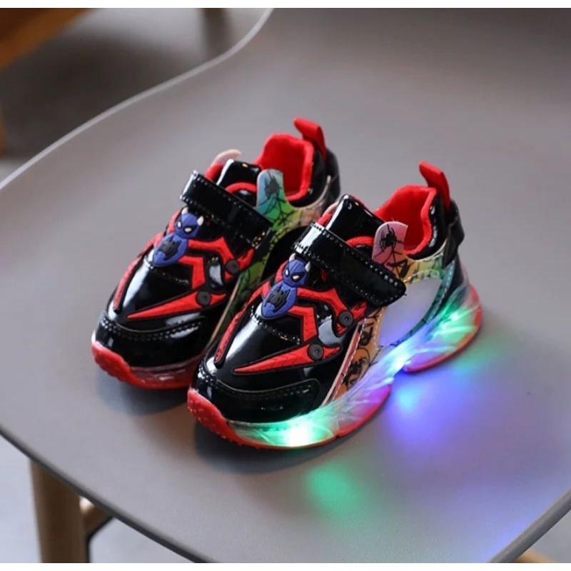 (COD)Sepatu Sneaker Speedy LED Sepatu Anak laki Sepatu Anak Casual Sepatu anak menyala mulai size 23-30 usia 1,5-5 tahun