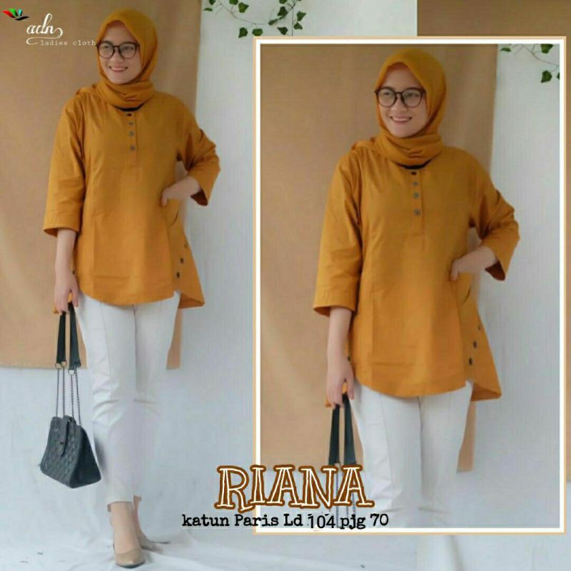 BLUS RIANA-BLUS POLOS-BLUS KATUN PARIS-BLUS WANITA-BLUS KERJA-BLUS MUSLIMAH