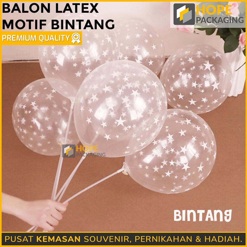 Balon Latex Transparan isi Confetti / Latex Transparant / Balon Confetti / Dekorasi Ulang Tahun / Pernikahan