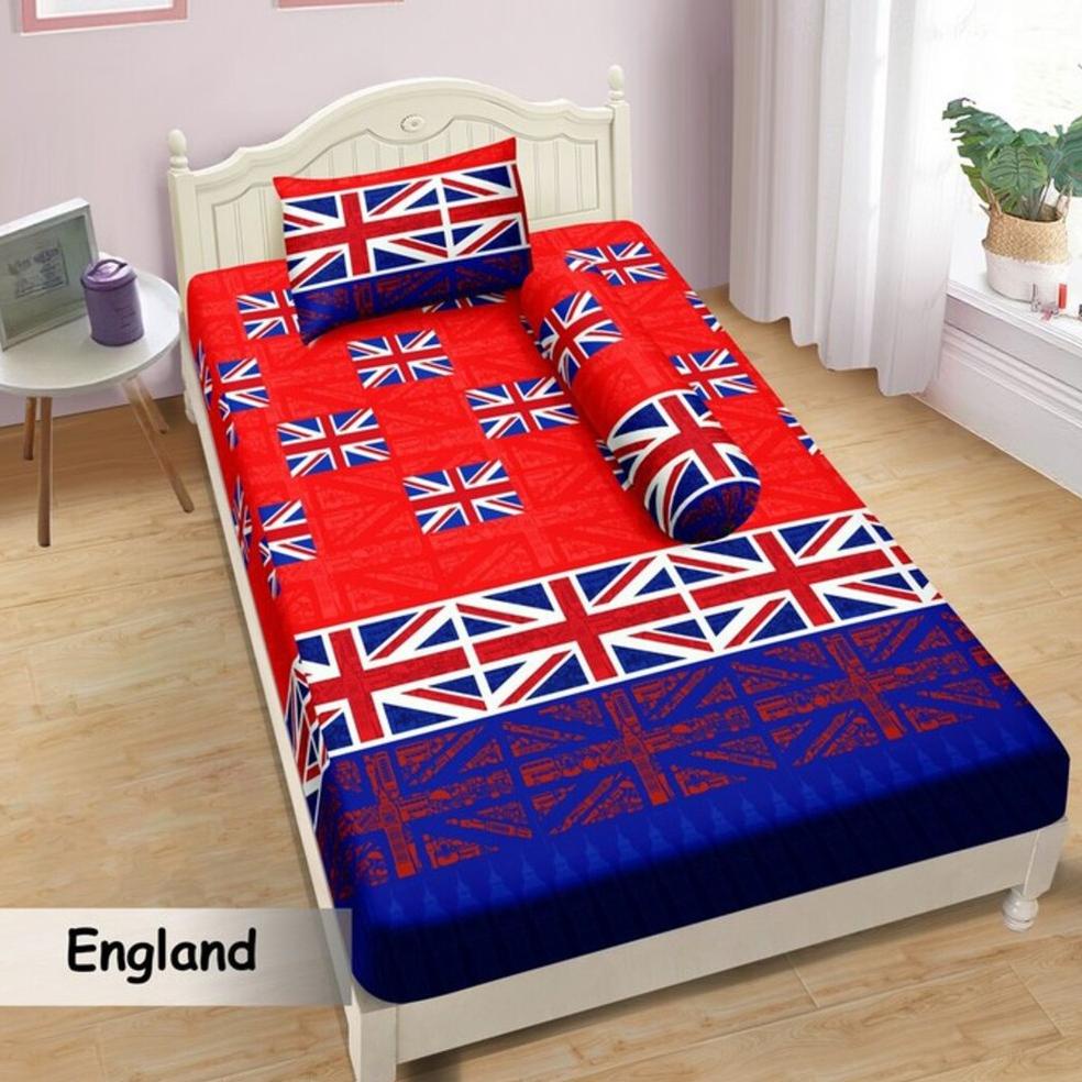 Murah banget SPREI LADY ROSE ENGLAND SINGLE 120 No.3 SEPRAI GARIS GARIS MERAH PUTIH BENDERA INGGRIS