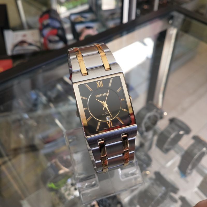 JAM TANGAN MIRAGE ORIGINAL PRIA SEGI