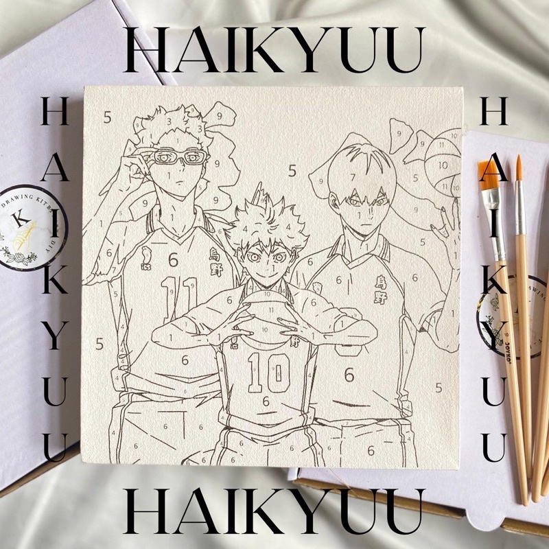 

Haikyuu Paint by Numbers by kart_diy