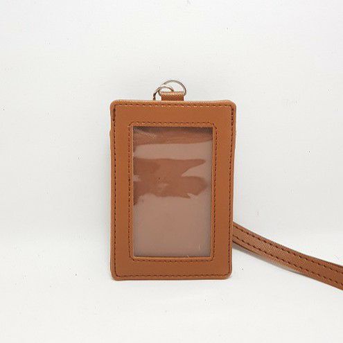 

Name Flashee Tag PU Leather Coklat Muda Kulit ID Card Holder Termurah Berkualitas Lanyard Kulit