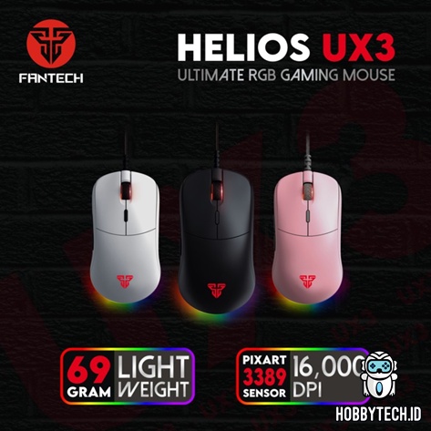 Fantech HELIOS UX3 Mouse Gaming RGB Pixart 3389