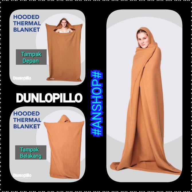 Selimut Dunlopillo Hooded Thermal Blanket