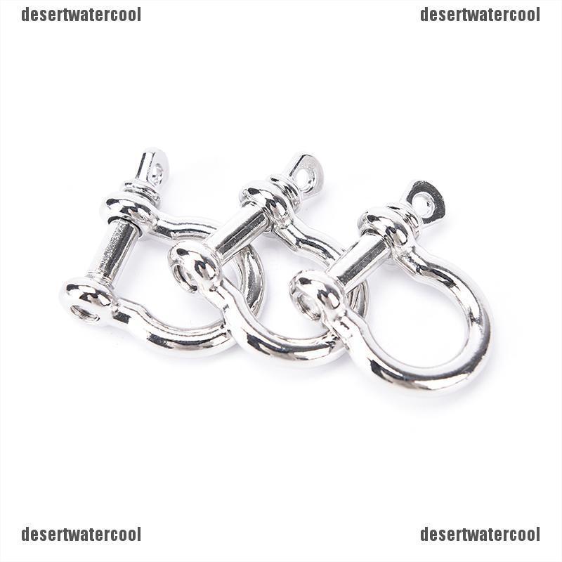 DEID 1/5/10pcs O-Shaped Stainless Steel Shackle Buckle For Paracord Bracelet 210907