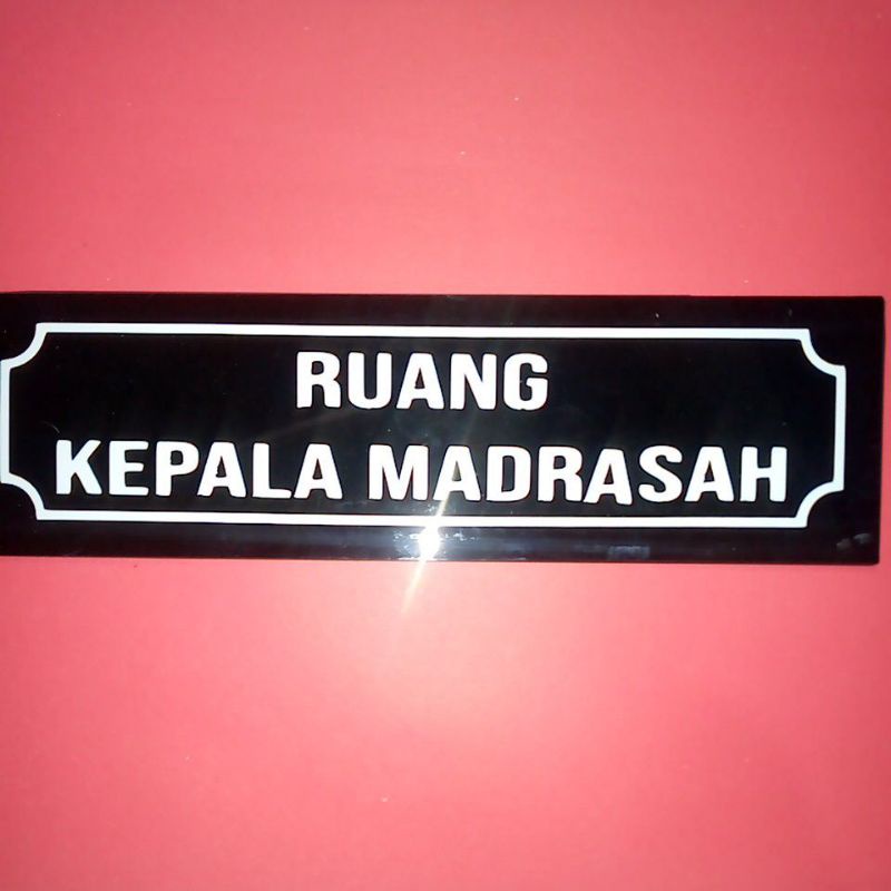 

Label Acrylic 6x21 cm Cutting stiker