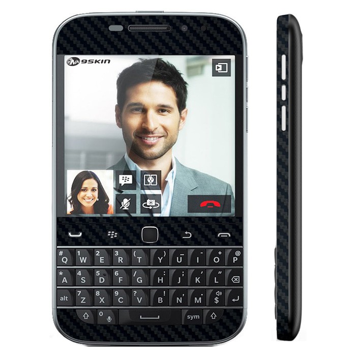 Skin Protector / Garskin Premium Skin Case Blackberry Q20 - 3M Black Carbon