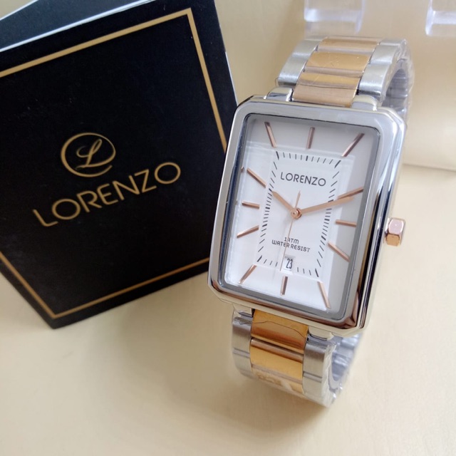 GROSIR JAM TANGAN LORENZO RANTAI 1053 ORI COWOK