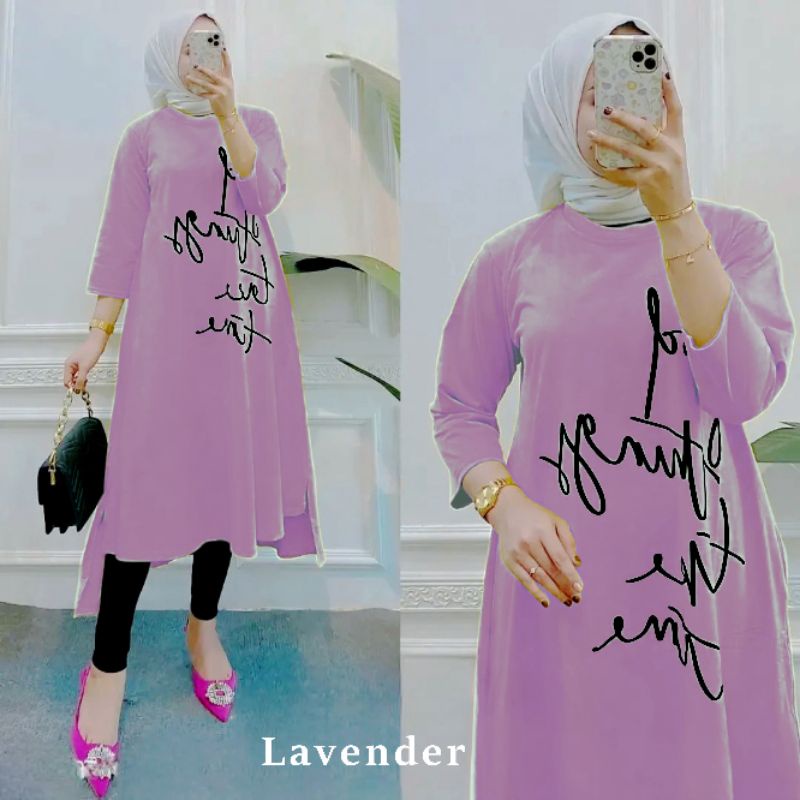 Arista midi dress / baju MIDI dress wanita / bahan combed 24s aplikasi sablon platisol / tunik combed terbaru2022 / tunik kekinian