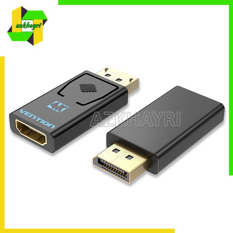 Vention Adapter Konverter Display Port DP DisplayPort Ke Hdmi 4k Male Ke Hdmi Female