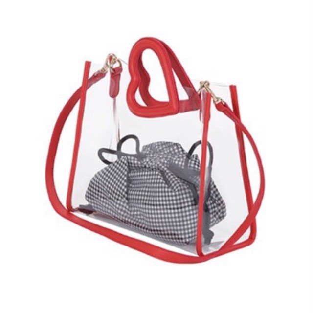 TRANSPARANT SHOULDER BAG MINISO