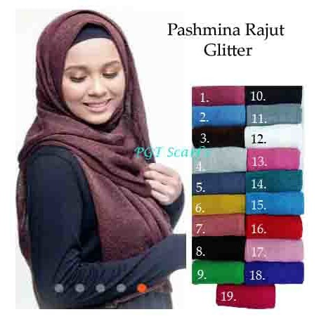 Kerudung Pashmina Rajut