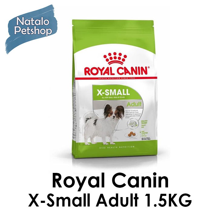 Royal Canin X-Small Adult 1.5KG/Dog Food/Makanan Anjing Super Kecil