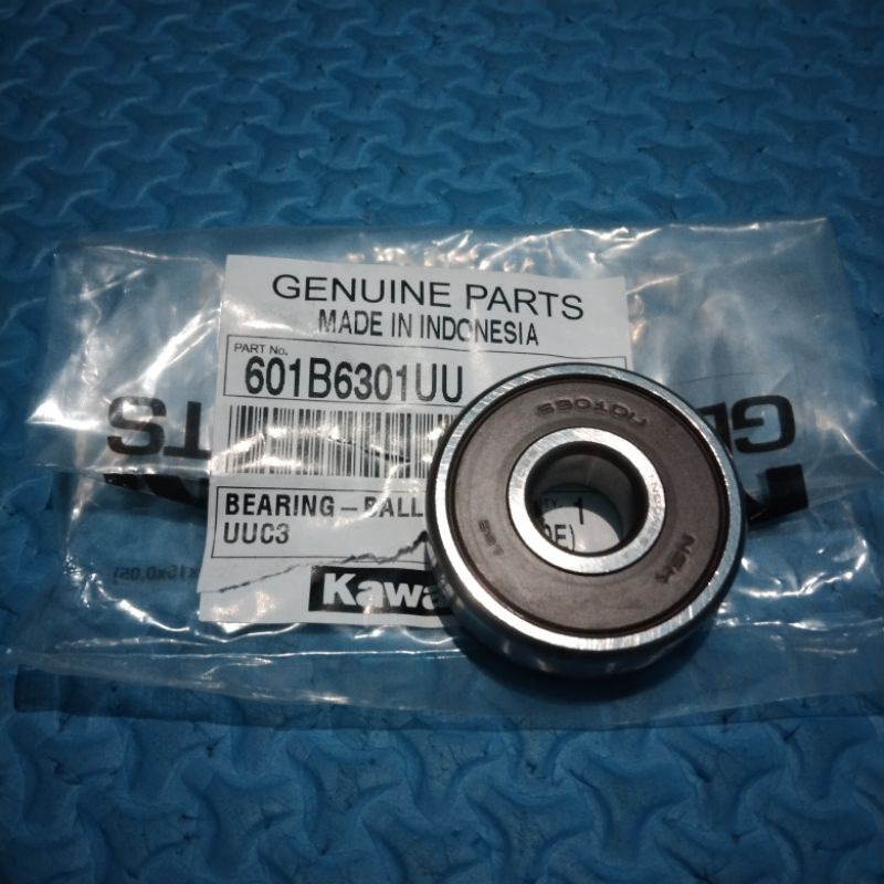 laher bearing tromol roda depan sebelah kiri klx150 D-Tracker 150 ukuran 6301 original Kawasaki