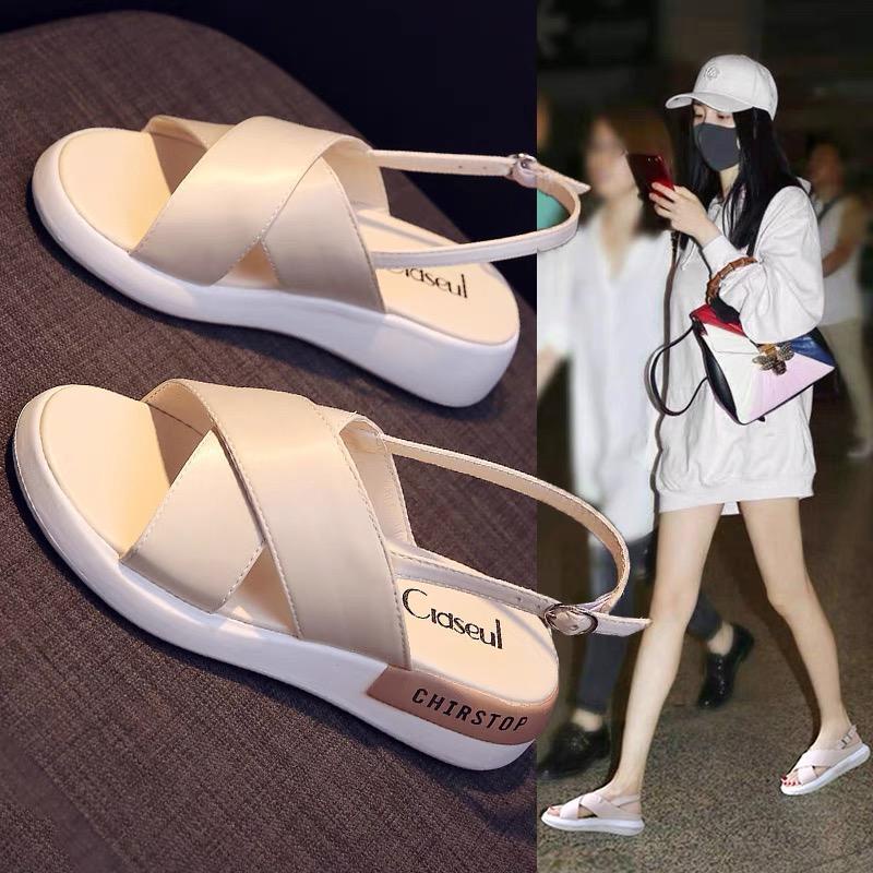 Free Box Sandal Korea Sandal Wedges Import Sandal Kantoran NS2153 Sandal Best Seller Termurah