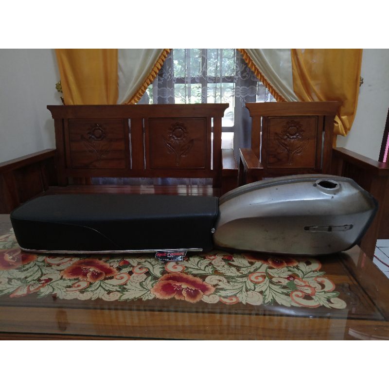 Paket Jok Cb Kulit MBtech Polos Dan Tanki Cb125 Sultan Part