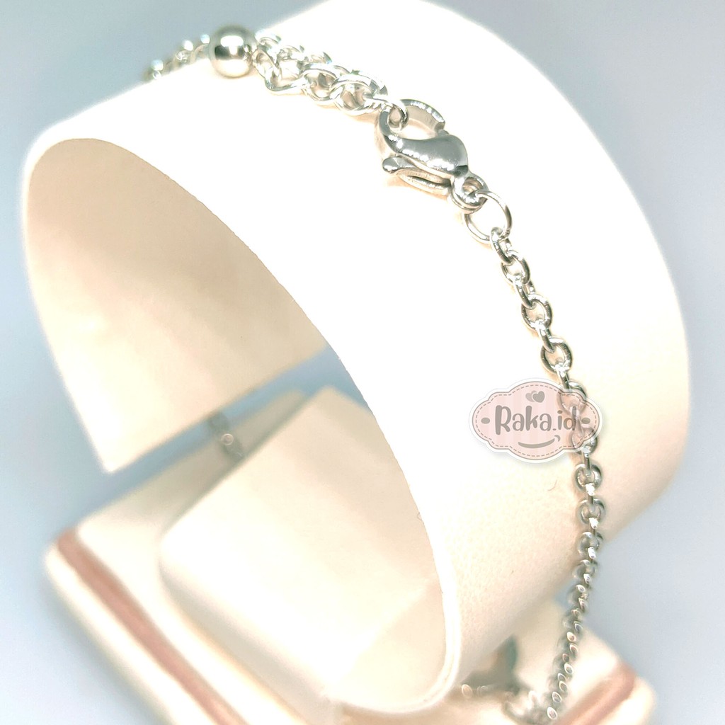 Gelang Tangan Wanita Gelang TITANIUM Mickey Minnie Hitam Perhiasan Wanita Berkualitas 761