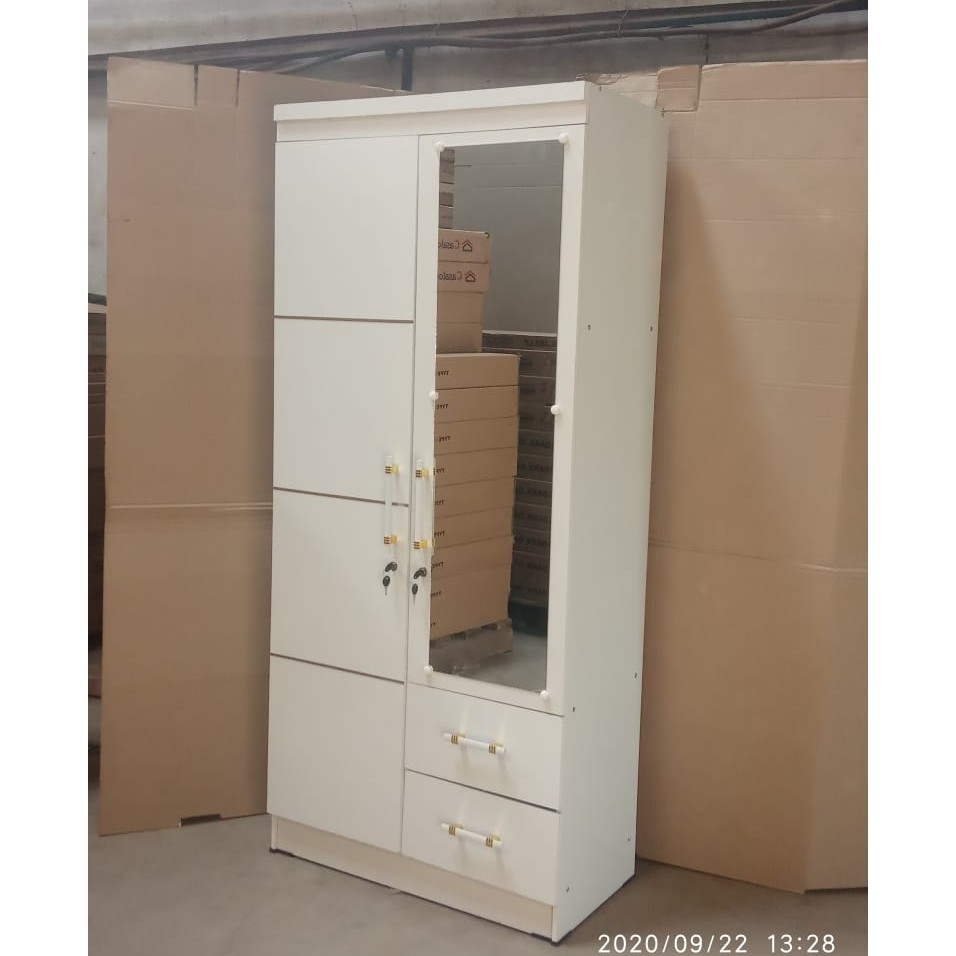  Lemari  Pakaian 2 Pintu Termurah Modern Minimalis  Fast Furniture Shopee  Indonesia