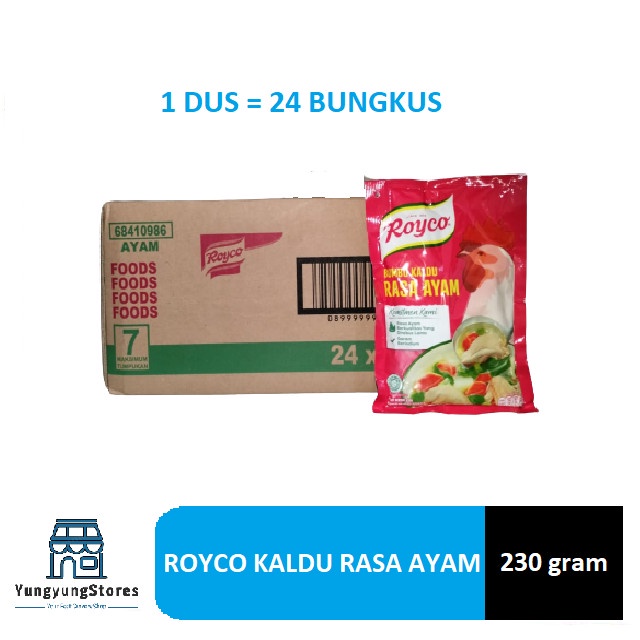 

1 Dus Isi 24 Bungkus Royco Ayam Sapi 230 gram - Ayam
