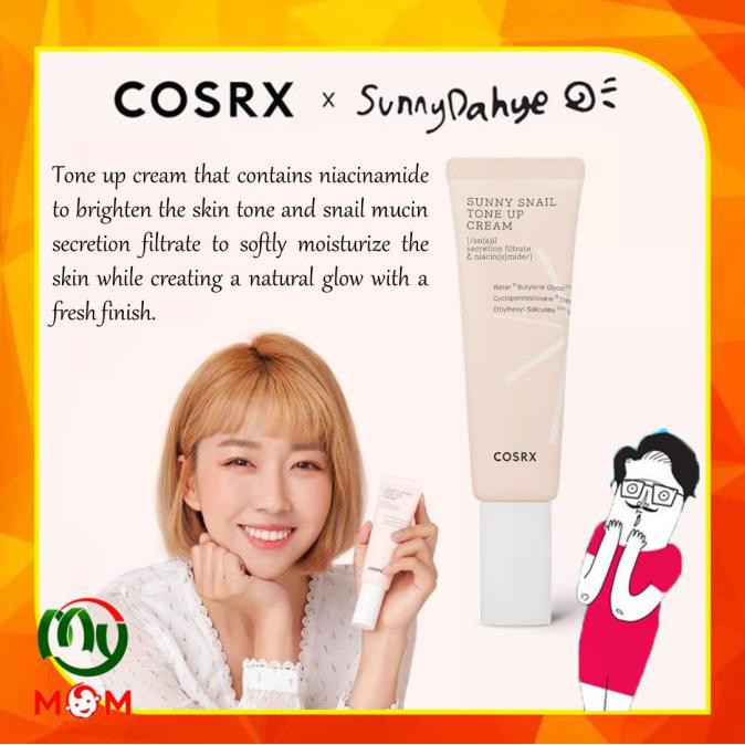 CUCI GUDANG BPOM COSRX Sunny Snail Tone up Cream 50ml / MY MOM