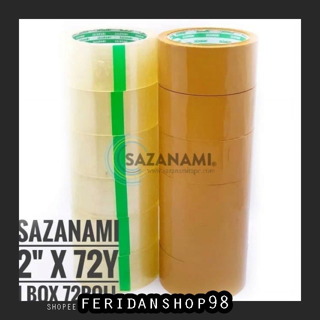 

BT627 PROMO 1 BOX BEST LAKBAN 2" X 72 YARD SAZANAMI LAKBAN BENING COKLAT GOJEK - BENING BY FERIDANSH