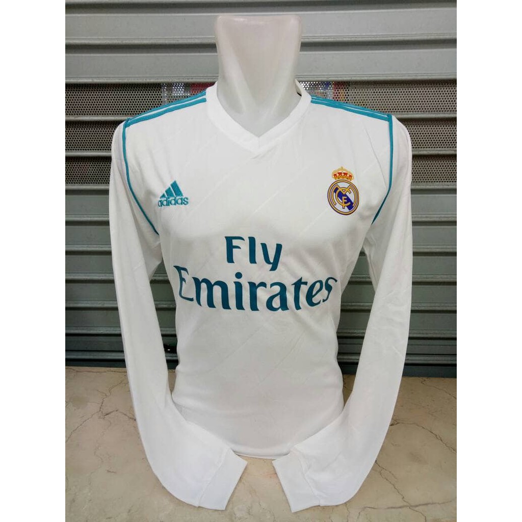 JERSEY REAL MADRID HOME LONG SLEEVE 2017/2018